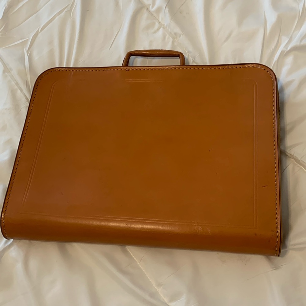 Vintage Leather Slim Attaché/Briefcase